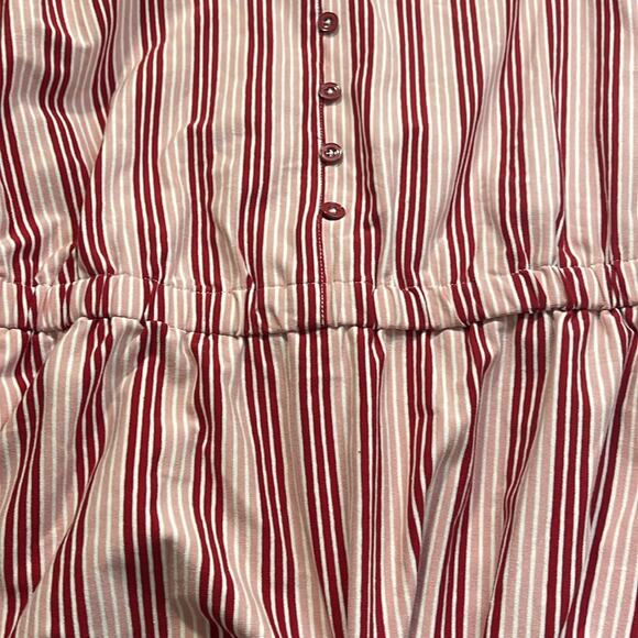 NEW Matilda Jane Valentines Red and Pink Striped Midi Dress Women's Size XS - Picture 9 of 10